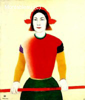 A Girl with a Red Pole