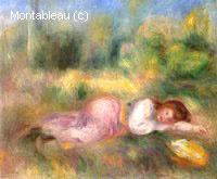 Girl Stretched out on the Grass
