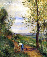 Paysage à l'Homme Bêchant