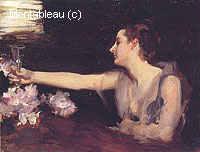 Mrs Gautreau Drinking a Toast