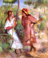 Two Girls in the Garden at Montmartre