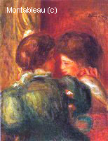 Two Women's Heads (The Loge)