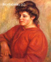 Woman in a Red Blouse