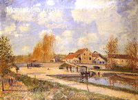 The Bourgogne Lock at Moret, Spring