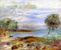 Two Figures by the Water
