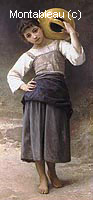 Young Girl Going to the Fountain