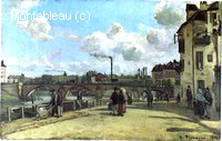 Vue de Pontoise, Quai du Pothuis