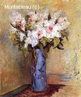 Vase of Lilacs and Roses