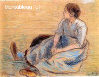 Femme Assise sur le Sol