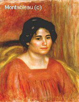 Gabrielle in a Red Blouse
