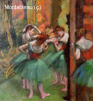 Dancers, Pink and Green