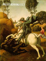St. George fighting the dragon
