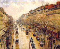 Boulevard Montmartre, Rainy Weather, Afternoon