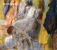 Woman Washing her Feet