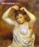 Woman Combing her Hair
