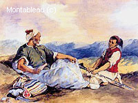 Two Moroccans Seated in the Countryside