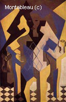 Harlequin at a Table