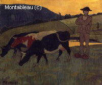 Peasant with Three Crows