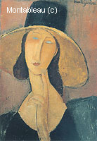 Portrait of a Woman with Hat (Jeanne Hebuterne in Large Hat)