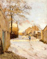 A Village Street in Winter