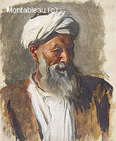 Vieil Homme au Turban Blanc