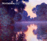 Bras de seine à Giverny au lever de soleil