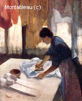 Woman Ironing