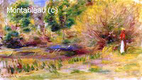 Woman Wearing a Hat in a Landscape