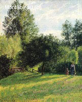 Pommiers, Coucher du Soleil, Eragny