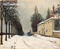 Snow on the Road, Louveciennes (Machine Path)