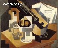 Guitar and Fruit Dish