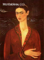 Self Portrait in Velvet Dress