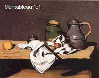 Still Life with Green Pot and Pewter Jug