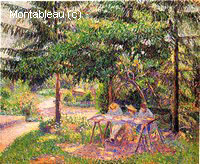 Enfants dans un Jardin à Eragny