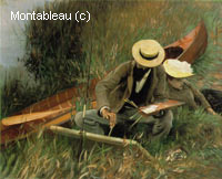 Paul Helleu Sketching with his wife