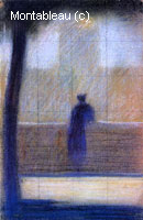 Man Leaning on a Parapet