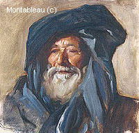 Vieil Homme au Manteau Foncé