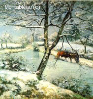 Hiver à Montvoucault (Effet de Neige)