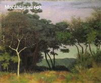 Paysage composé au bouleau