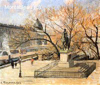 Le Pont Neuf, Statue d'Henri IV, Matin, Soleil