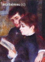 Reading Couple (Edmond Renoir and Marguerite Legrand)