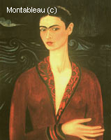 Self Portrait in a Velvet Dress