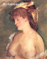 Femme Blonde aux Seins Nus