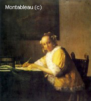 A Lady Writing a Letter