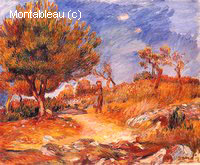 Landscape, Woman under a Tree