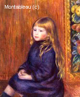 Seated Child in a Blue Dress