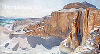Cliffs at Deir el Bahri, Egypt