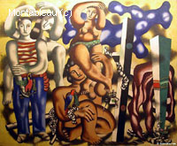 Composition aux deux perroquets