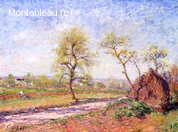 The Road from Veneux to Moret on a Spring Day