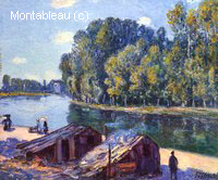 Cabins along the Loing Canal, the Effect of Sunlight